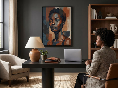 How to Decorate a Big Empty Wall: Home office or creative corner