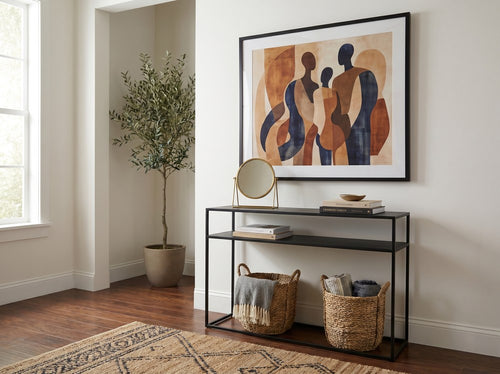 How to Decorate a Living Room That Feels Empty: Entryway