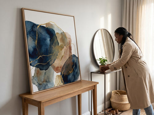 How to Decorate a Rental Without Damaging Walls: Entryway