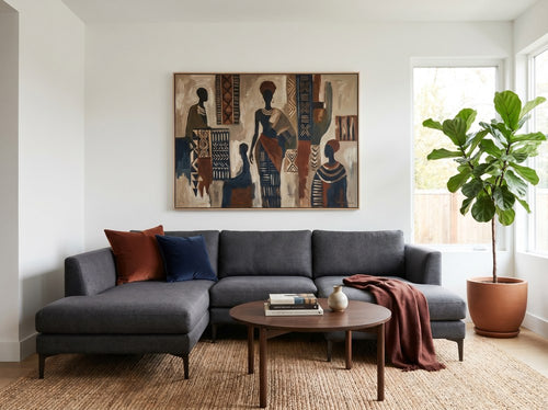 How to Decorate White Walls Without Painting: Living room