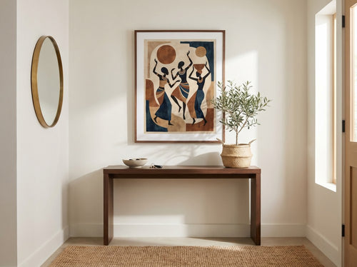 How to Fill Empty Walls Without Clutter: Entryway