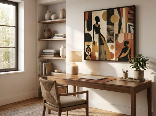 How to Fill Empty Walls Without Clutter: Home office or creative corner