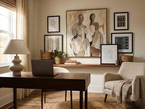 How to Make Your Living Room Feel Cozy and Personal: Home office or creative corner