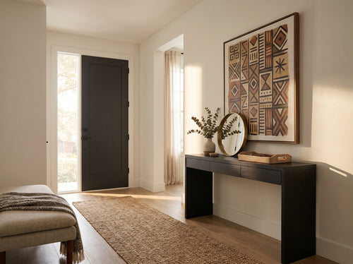 How to Match Wall Art With Furniture: Entryway