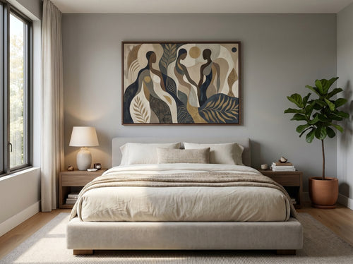 How to Match Wall Art With Furniture: Bedroom