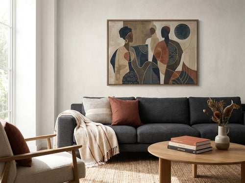 How to Match Wall Art With Furniture: Living room