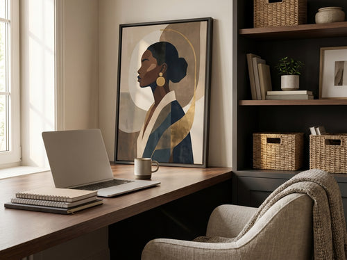How to Match Wall Art With Furniture: Home office or creative corner