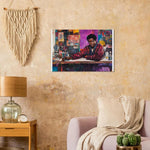 Black Man Artist Studio African American Wall Art