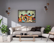 Pillow Fort Black Kids Black children wall art artwork view