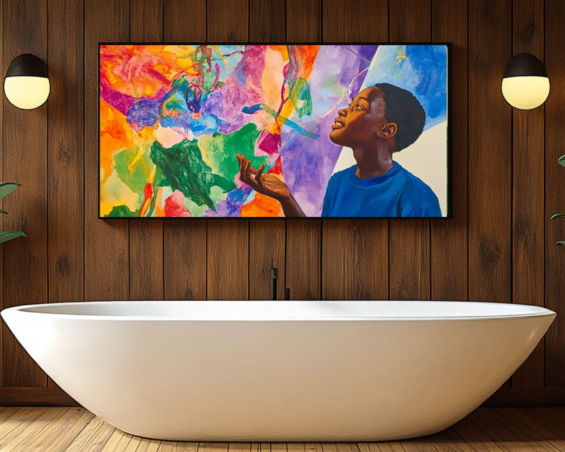 Imaginative Black Boy African American Wall Art