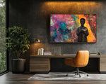 African American Wall Art Vibrant Black Boy Portrait