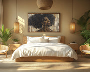 Natural Hair Beauty African American canvas print by MoomZee Artwork