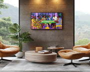Black Professionals Card Game African American canvas print for home decor