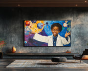 Black Child Future Scientist Black children wall art artwork view