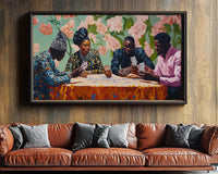 Vibrant canvas art showcasing African American culture and heritage, perfect for enhancing any space with unique african american wall art.