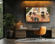 Generational Black Family Black family wall art artwork view