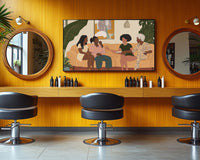 Elegant abstract canvas art featuring vibrant colors, perfect as african american wall art for modern decor.