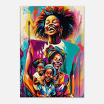 Joyful Black Family African American Wall Art