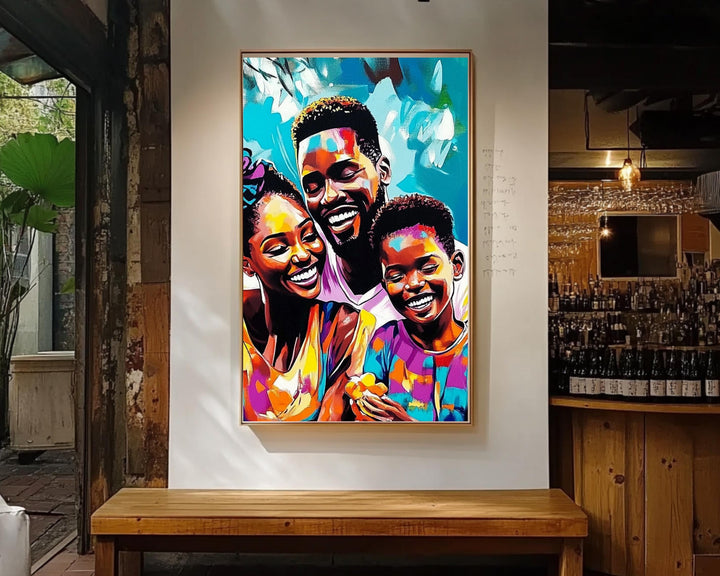 Family Picnic African American Wall Art