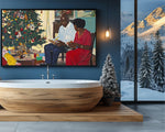 Black Family Christmas African American Wall Art