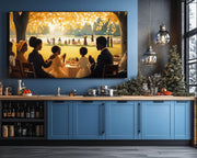 Fall Feast African American canvas print for home decor