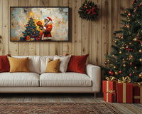 Vibrant canvas art featuring African American culture, perfect as a statement piece for any room.