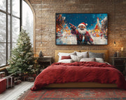 Black Santa Urban Christmas Black culture wall art for home decor