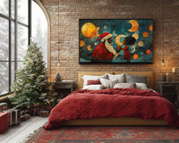 Vibrant abstract canvas art featuring bold colors, perfect as African American wall art for modern home decor.