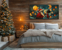 Vibrant abstract canvas art featuring bold colors, perfect as vibrant african american wall art for modern decor.