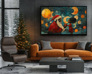 Celestial Black Santa Black culture wall art artwork view