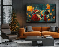 Elegant canvas art showcasing vibrant colors and cultural motifs, perfect as african american wall art for any space.