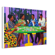 African American wall art featuring Black Professionals card game illustration, vibrant and culturally inspired design.