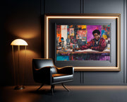 Alternate view of Black Man Artist Studio African American wall art canvas print