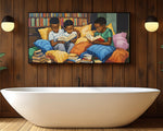 Black Children Reading African American Wall Art