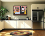 Kitchen Folk Black kitchen wall art for home decor