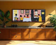 Alternate view of Kitchen Folk Black kitchen wall art canvas print