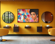 Abstract Black Woman African American wall art artwork view
