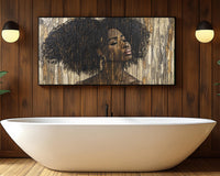 Vibrant abstract artwork featuring bold colors and shapes, perfect as African American wall art for stylish home decor.