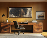 Vibrant african american wall art featuring bold colors and patterns, perfect for enhancing any living space.