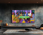 Black Professionals Card Game cultural wall decor print by MoomZee Artwork
