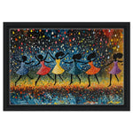 Dancing Black Girls in Rain African American Wall Art