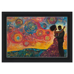 Romantic Black Couple African American Love Wall Art
