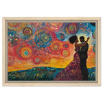 Romantic Black Couple African American Love Wall Art