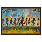 Alternate view of Joyful Black Children Black children wall art canvas print