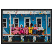 Elderly Black women laughing, vibrant african american wall art that adds warmth and joy to any space.