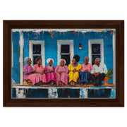 Elderly Black Women Laughing Black woman wall art canvas print by MoomZee Artwork