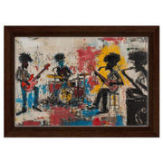 Alternate view of Black Musicians Abstract African American abstract art canvas print