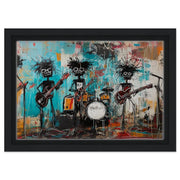 Black Musicians Jam Session Urban cultural wall decor print by MoomZee Artwork