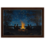 Black Family Campfire African American Nature Wall Art