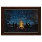 Black Family Campfire African American Nature Wall Art